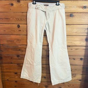Vintage 90's Abercrombie & Fitch khaki Flare jeans